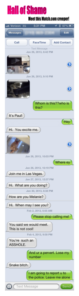 Text conversation with guy in underwear