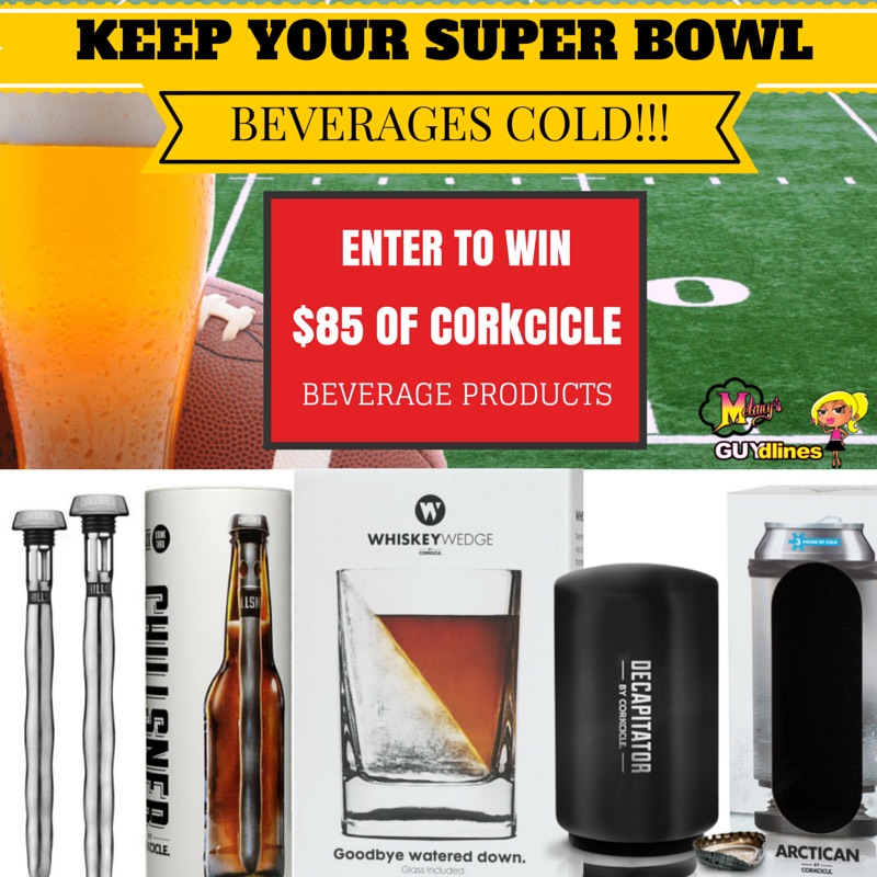 Keep your Super Bowl beverages cold - enter to win $85 of corkcicle beverage accessories