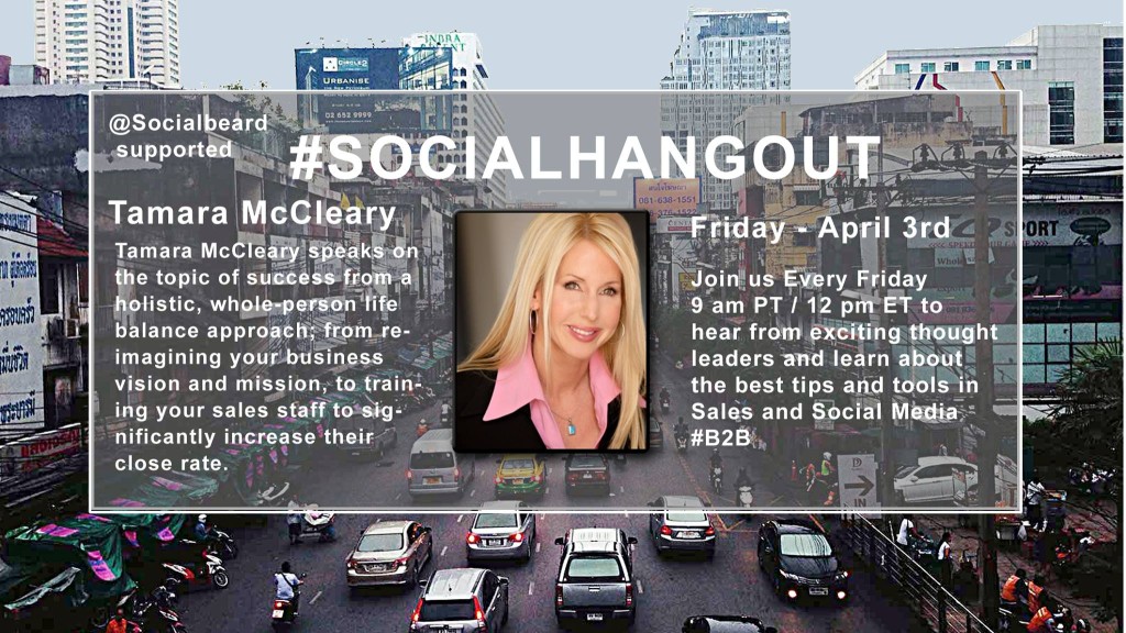 Tamara McCleary on Social Hangout 