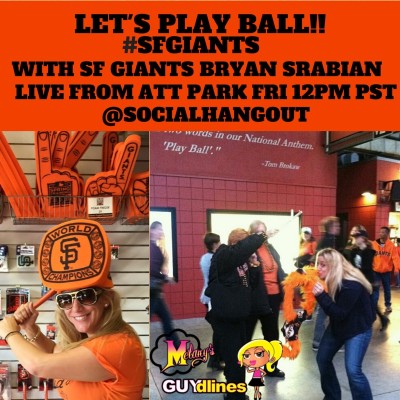 Let’s Play Ball: Live With SF Giants Bryan Srabian at AT&T Park Friday 5/7/15 for Social Hangout