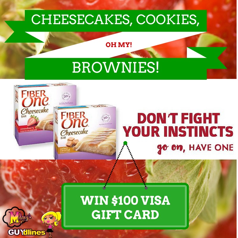 Cheesecakes, Cookies, Brownies Oh My! Win $100 Visa Gift Card from Fiber One 