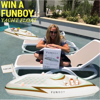Win A 9 Foot FUNBOY Yacht Pool Float With Cooler For 2